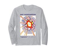 Roy Lichtenstein Explosion, Grafica Pop Art retrò Maglia a Manica
