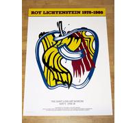 Roy Lichtenstein Mostra Poster "Mela" 1981 Pop Art Originale