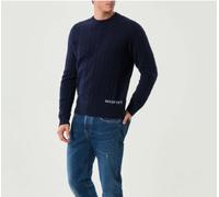 ROY ROGER'S CABLE CREW NECK WOOL & CASHMERE