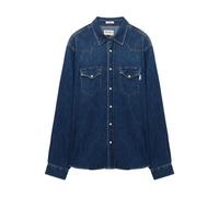 Roy Roger's - Camicia Denim Western Lavaggio Scuro - - Shirts - Uomo - Blu - S