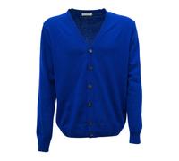 Roy Roger's - Cardigan con bottoni scollo a V - - Knitwear - Uomo - Blu - L