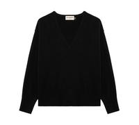 Roy Roger's - Maglie Nere con Scollo a V e Polsini a Costine - - Knitwear - Donna - Nero - M