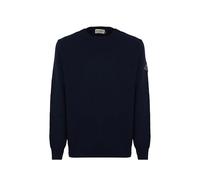 Roy Roger's Pullover Girocollo Crew Basic Man (IT, Testo, M, Regular, Regular, Blue)
