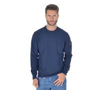 Roy Roger's Pullover Girocollo Crew Basic Man (IT, Testo, XL, Regular, Regular, Denim)