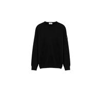 Roy Roger's Pullover Girocollo Crew Basic Man (IT, Testo, XXL, Regular, Regular, Black)