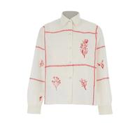 Roy Roger's - Shirt Harvest Old Glory Flower Embroidery - - Blouses & Shirts - Donna - Bianco - L