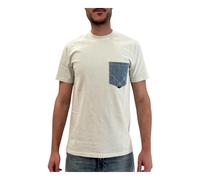 Roy Roger's - T-Shirt con Taschino in Jersey - - Tops - Uomo - Bianco - 2XL
