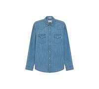 Roy Roger's Uomo Camicia Manica Lunga RRU400CG343162 Cotone Blu Medio XXL