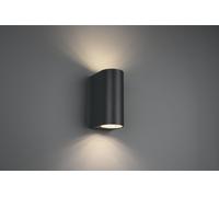 Roya applique da esterno fusione alluminio stondata antracite a bi-emissione ip4
