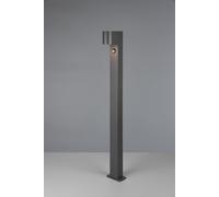 ROYA PALO ALTO DA ESTERNO FUSIONE ALLUMINIO STONDATA ANTRACITE CON SENSORE DI MOVIMENTO IP44 H.100CM 1 LUCE ATTACCO GU10