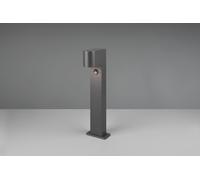 ROYA PALO DA ESTERNO FUSIONE ALLUMINIO STONDATA ANTRACITE CON SENSORE DI MOVIMENTO IP44 H.50CM 1 LUCE ATTACCO E27