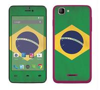Royal Adesivo RS.95953 Adesiva per WIKO Kite con Motivo Bandiera di Brasile