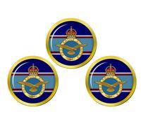 Royal Air Force Coprivalvole Per Golf King's Crown Marcatori Palla Gold 3 Pezzi