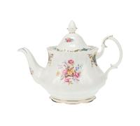 Royal Albert Berkeley - Teiera Fine Bone China England - Vintage Bone China Tea Pot - Montrose decorate con bordo dorato - circa 1,0 l