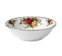 Royal Albert Old Country Roses IOLCOR00018-Ciotola per Cereali fine, Motivo: Rose antiche campagne, 16 cm, Colore: Bianco, Porcellana Bone, Multicolore