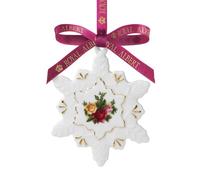 Royal Albert Old Country Roses Snowflake Ornament