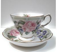Royal Albert - Tazza tè con piattino Botanical/Roses