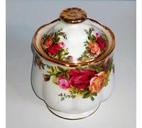 Royal Albert - Zuccheriera con coperchio, originale, motivo "Old Country Roses"