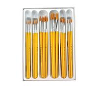 Royal and Langnickel Crafter's Choice - Confezione da 30 pennelli rotondi/piatti con setole in taklon, colore: oro