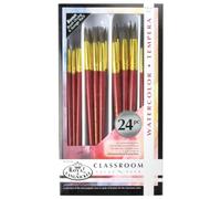 Royal and Langnickel - Set di 24 pennelli tondi, setole in pelo di cammello