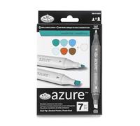 Royal and Langnickel - Set di 7 pennarelli azzurri, confezione (senza suggerimenti)