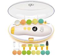 Royal Angels Tagliaunghie ricaricabile per bambini 22 in 1, 13 ricambi extra, Kit per unghie per bambini, Tagliaunghie, Unghie per dita dei piedi per neonati, (Ricaricabile, Mango)