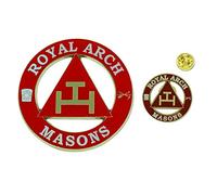 Royal Arch Masons - Set combinato massonico con emblema auto