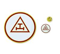 Royal Arch Triple Tau Auto Emblema Lapel Pin Masonic Combo Pack