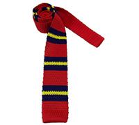 Royal Artillery - Cravatta in seta lavorata a maglia "Stable Belt", Rosso/Blu/Giallo, Taglia unica