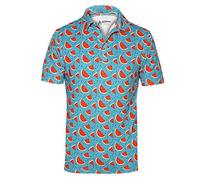 Royal & Awesome Watermelon Golf Polots per Uomini, Top da Golf per Uomini, Camicie da Golf Uomini, Camicie da Golf Maschile, Polo da Golf da Uomo