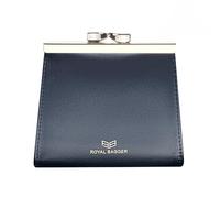 Royal Bagger Bacio Blocco RFID Porta Carte di Credito per le Donne, Vera Pelle di Mucca Portafogli Corti, Moda Vintage Portamonete 3242 (Nero)