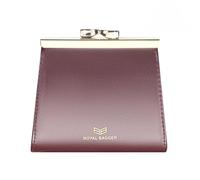 Royal Bagger Bacio Blocco RFID Porta Carte di Credito per le Donne, Vera Pelle di Mucca Portafogli Corti, Moda Vintage Portamonete 3242 (Vino rosso)