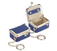 Royal Bagger Cuoio Genuino Mini Monili Delle Donne Della Moneta Della Borsa di Colore Solido Bacio Blocco Cambiamento Sacchetto di Stile Casual Piccolo Sacchetto di Immagazzinaggio, Blu Reale con