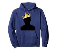 Royal Black King Magic with Golden Crown, Mysterious King Felpa con Cappuccio