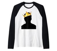 Royal Black King Magic with Golden Crown, Mysterious King Maglia con Maniche Raglan