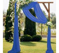 Royal Blue Wedding Arch Drappeggiamento Tessuto 18Ft Chiffon Drappi Per Arco Nuziale 2 Pezzi Chiffon Tessuto Drappeggio Arco Nuziale Arbor Decorazioni
