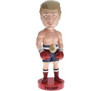 Royal Bobbles Donald Trump Boxer Never Surrender, 45° Presidente degli Stati Uniti - Knuckleheads Political Satire Collection - Altezza 20 cm - Statua Bobblehead da collezione