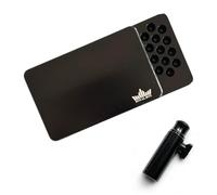 Royal Box Honeycomb Golf Edition nero, con tubo integrato e scheda per tabacco da fiuto da viaggio, edizione speciale