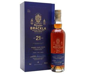Royal Brackla 21 Years Old Sherry Cask Finish Highland Single Malt 46% Vol. 0,7l in Giftbox