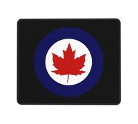 Royal Canadian Force Mouse Pad Bordi Cuciti Tappetino per Mouse Comodo Mousepad per Laptop Gaming Casa 25X30Cm