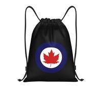 Royal Canadian Force Sacca con Coulisse Resistente Borsa Coulisse Unisex Sacca da Palestra per Scuola All'Aperto Nuoto 39X46Cm
