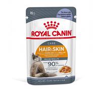 Royal Canin 48 x 85 g Alimento umido per gatti - Hair & Skin in Gelatina