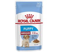 Royal Canin Puppy Umido Medium 140 gr - Cibo umido per cani - 1° ORDINE? scegli lo sconto BZR5 / BZR20 + 200 punti fedeltà