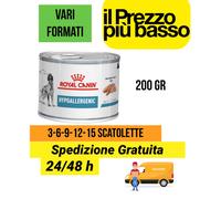 Royal Canin Hypoallergenic umido cane scatolette da 200 gr