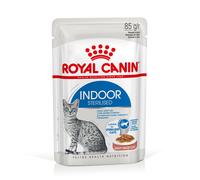 Royal Canin Indoor 27 Crocchette per gatti - Come integrazione: 12 x 85 g Umido Royal Canin Indoor Sterilised Salsa