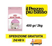 Royal Canin Kitten Gatto 400gr, 2 kg,4 kg, 10 Kg per gattini croccantini secco