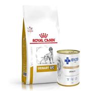 ROYAL CANIN Urinary 2kg + ENZO VET Urinary per le malattie del tratto urinario con pollo per cani 400g