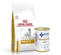 ROYAL CANIN Urinary S/O 2kg + ENZO VET Urinary per le malattie del tratto urinario con pollo per cani 400g