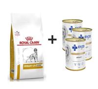 ROYAL CANIN Urinary S/O Ageing 7+ 8kg + ENZO VET Urinary per le malattie del tratto urinario con pollo per cani 3x400g