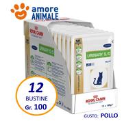 Royal Canin URINARY S/O con Pollo per Gatto Gatti - 12 bustine 85 grammi